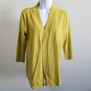 Grace | Lime Green 3/4 sleeve Open Cardigan Size M